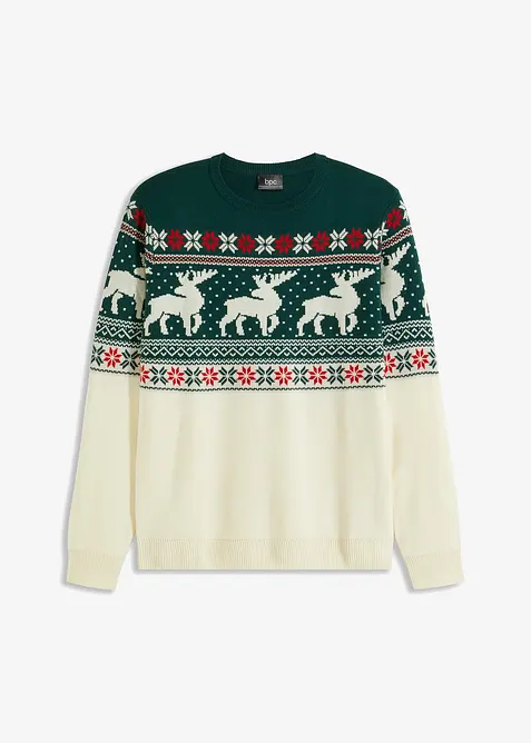 Lusemönstrad tröja, bonprix