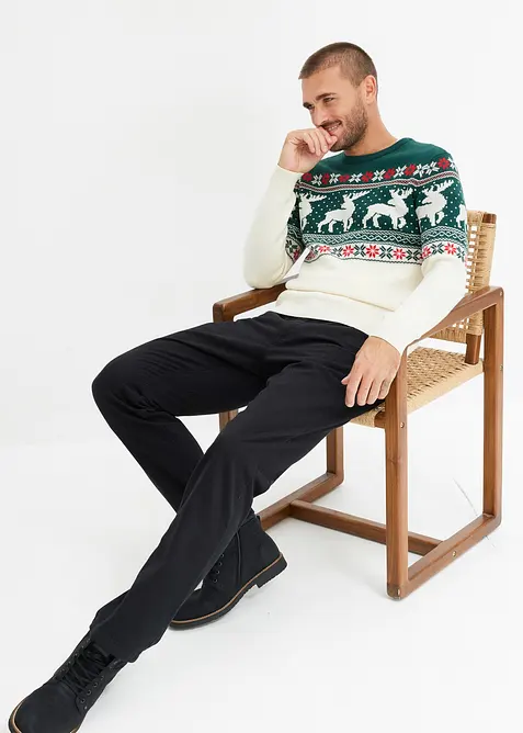 Lusemönstrad tröja, bonprix