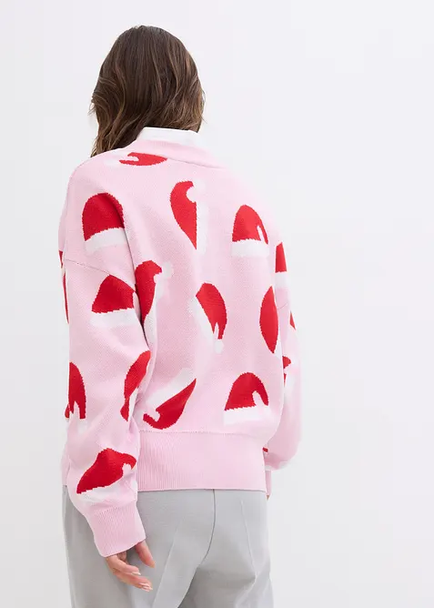 Jultr&ouml;ja i oversizemodell med rund halsringning, bonprix