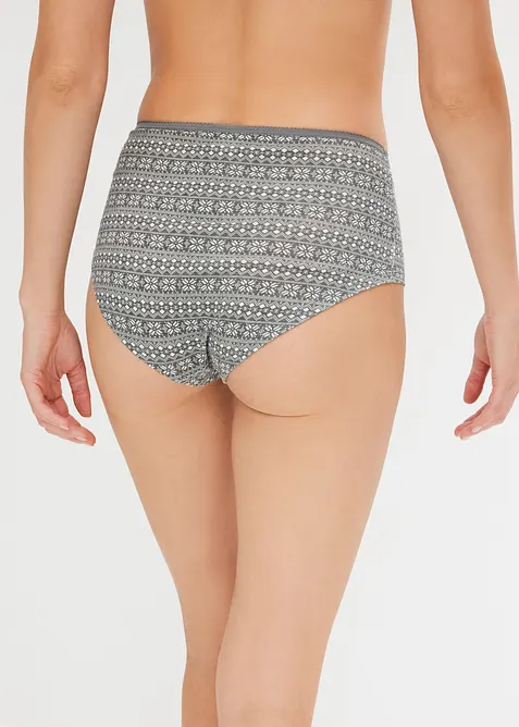 Maxihipstertrosa i ekologisk bomull (4-pack), bonprix