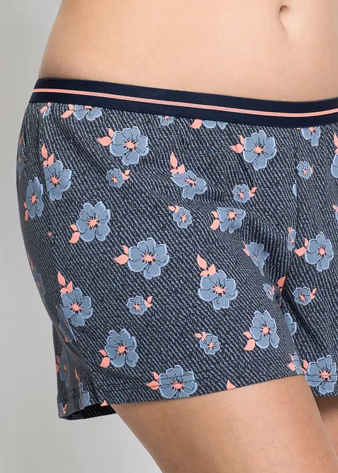 Pyjamas med shorts, av ren bomull, bonprix