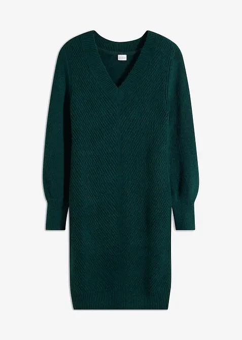 Stickad klänning, bonprix