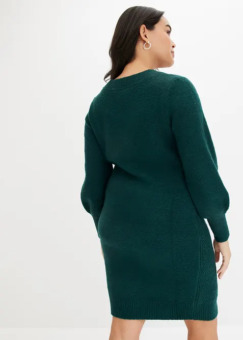 Stickad klänning, bonprix