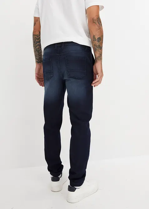 Mjuka dra på-jeans, Straight, bonprix