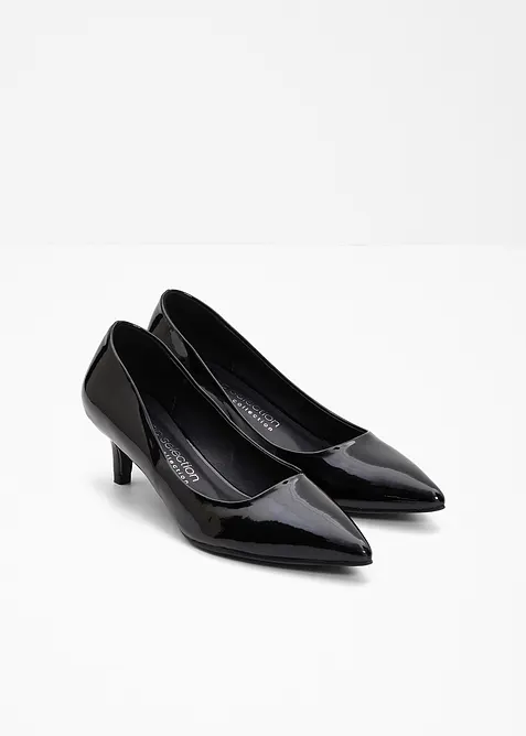 Pumps i lackmaterial, bonprix