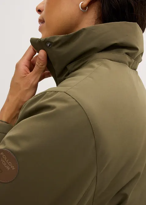 Vinterjacka med p&aring;sydda fickor, bonprix