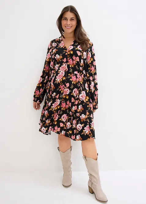 Skjortkl&auml;nning i viskos, bonprix