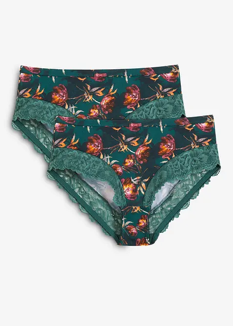 Maxitrosa med fin spets (2-pack), bonprix