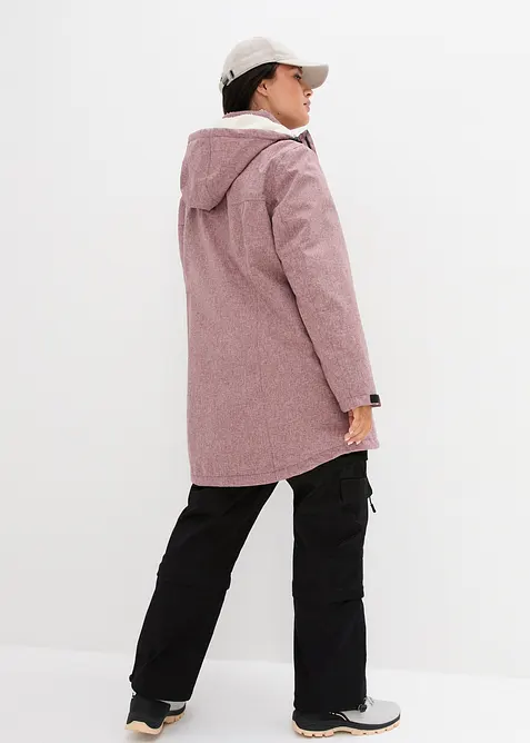 L&aring;ng vattent&auml;t funktionsjacka med teddyfleece, bonprix