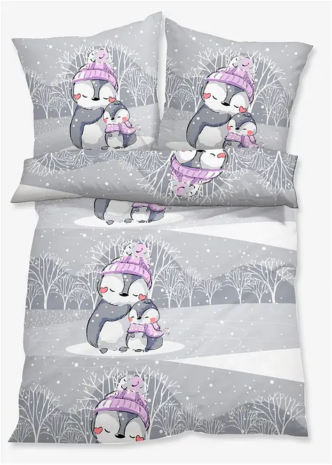 P&aring;slakanset med pingviner, bonprix