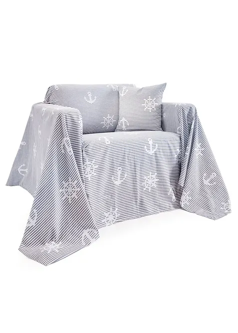 Sängöverkast med maritim look, bonprix