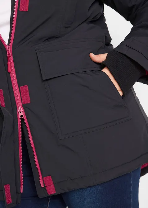 Vattentät funktionsparkas, vadderad, bonprix