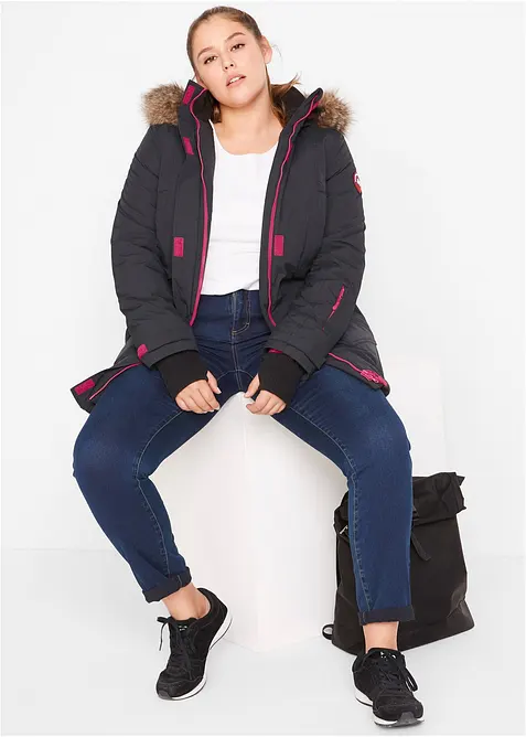 Vattentät funktionsparkas, vadderad, bonprix