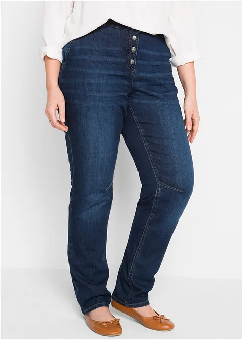 Boyfriend Jeans Mid Waist, med bekväm midja, bonprix