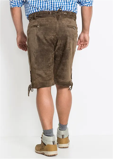 Regular Fit, byxa av l&auml;der, bonprix