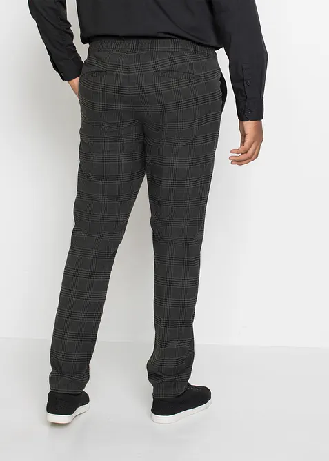 Byxa med yllelook och bekv&auml;m midja, normal passform, bonprix