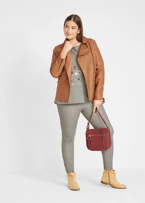 L&aring;ng oversizetopp med rund halsringning, bonprix