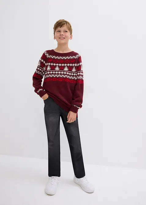 Lusemönstrad tröja för barn, bonprix