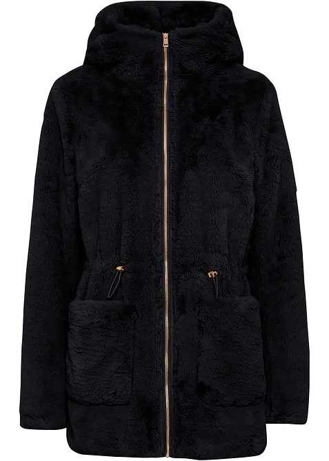 Avslappnad jacka i pälsimitation, bonprix