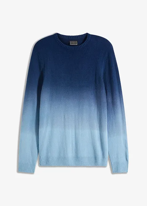 Finstickad tr&ouml;ja med olika f&auml;rgnyanser, bonprix