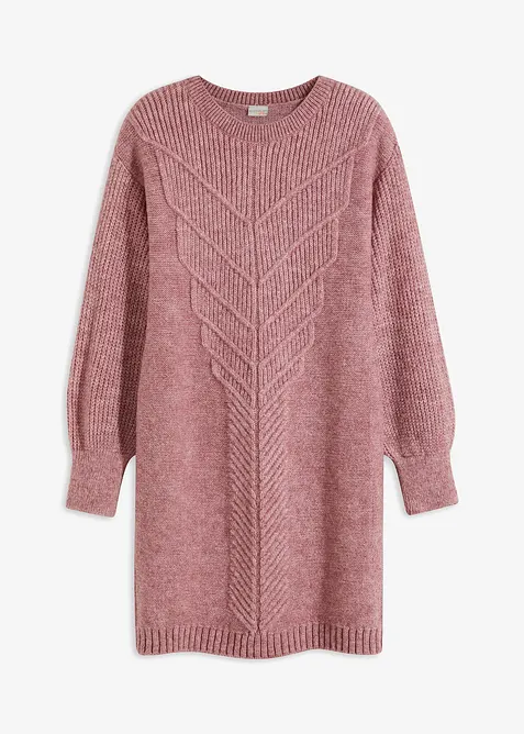 Stickad klänning, bonprix