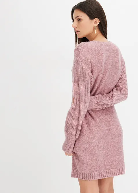 Stickad klänning, bonprix