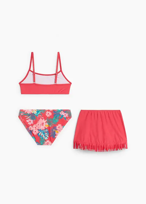 Bikini och kjol för barn (3 delar), bonprix