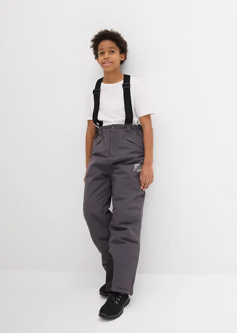 Vattentät funktionsbyxa med hängslen och värmande foder, bonprix