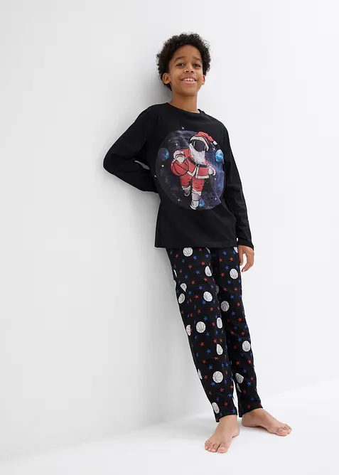 Pyjamas i mjuk bomull (2 delar), bonprix