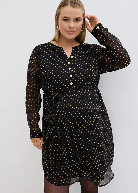 Festlig mamma-/amningskl&auml;nning i chiffong, bonprix