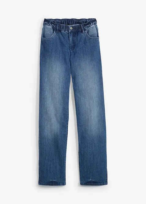 Wide Leg Jeans High Waist med bekv&auml;m midja, bonprix