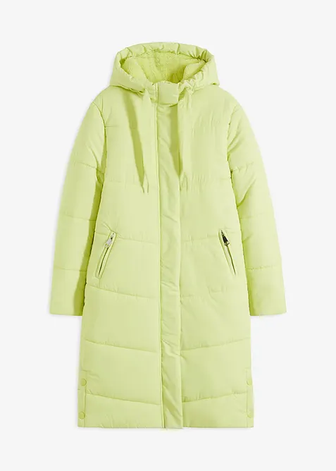 T&auml;ckkappa med teddyfodrad huva, bonprix