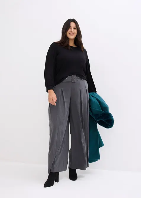 Kappa med avkn&auml;ppbar krage i p&auml;lsimitation, bonprix