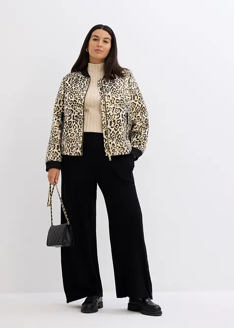 Stickad dra p&aring;-byxa, bonprix