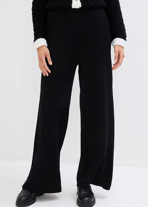 Stickad dra på-byxa, bonprix