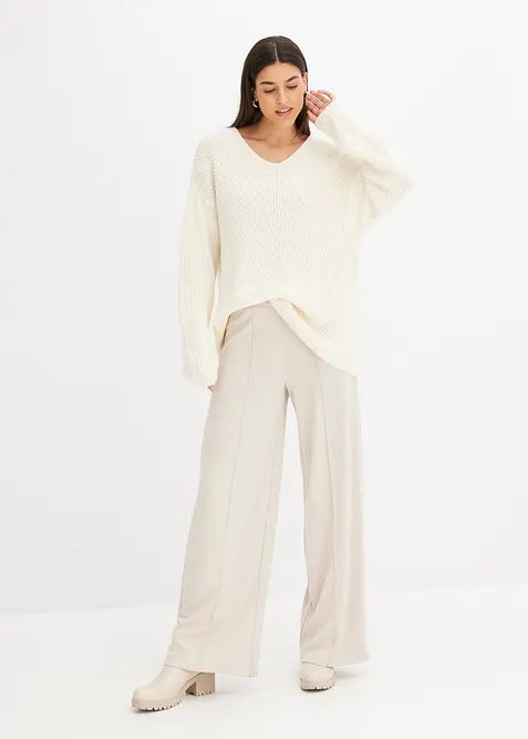 Oversizetr&ouml;ja i bomull och merinoull, bonprix