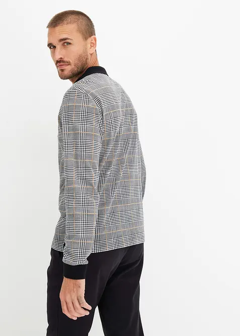 Långärmad pikétröja i ekologisk bomull, bonprix