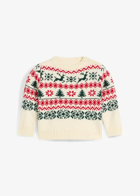 Lusemönstrad tröja för bebisar, bonprix