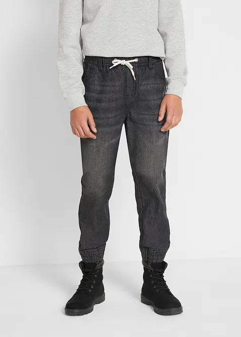 Dra på-jeans med bomull Regular Fit (2-pack), bonprix