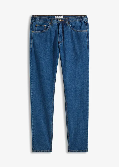 Classic Fit Jeans med res&aring;r i sidan av midjan, Straight, bonprix
