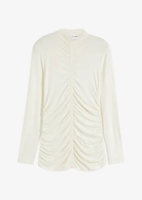 T-shirt med rynkning, bonprix