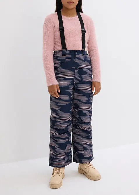 Mönstrade skidbyxor för barn, bonprix