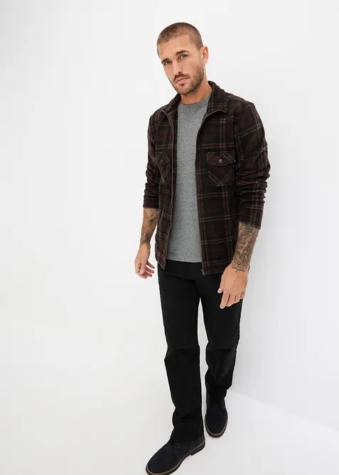 Fleecejacka med ståkrage, bonprix