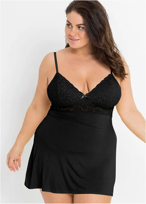 Negligé av mjuk viskosmix, bonprix