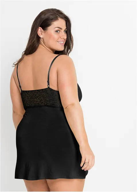 Negligé av mjuk viskosmix, bonprix