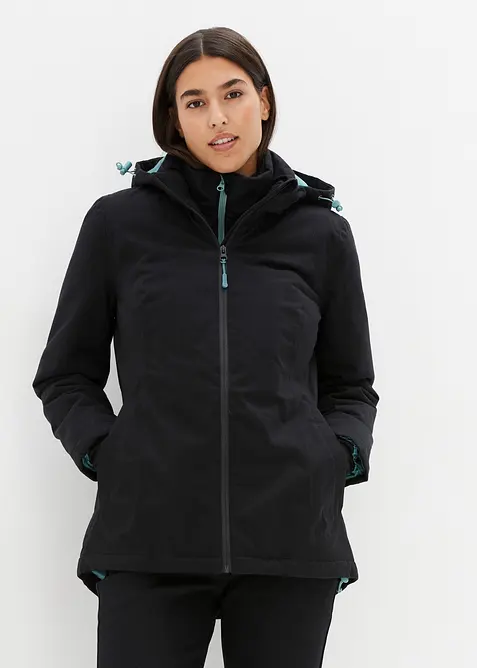 Vattent&auml;t funktionsjacka med 2-i-1-look, bonprix