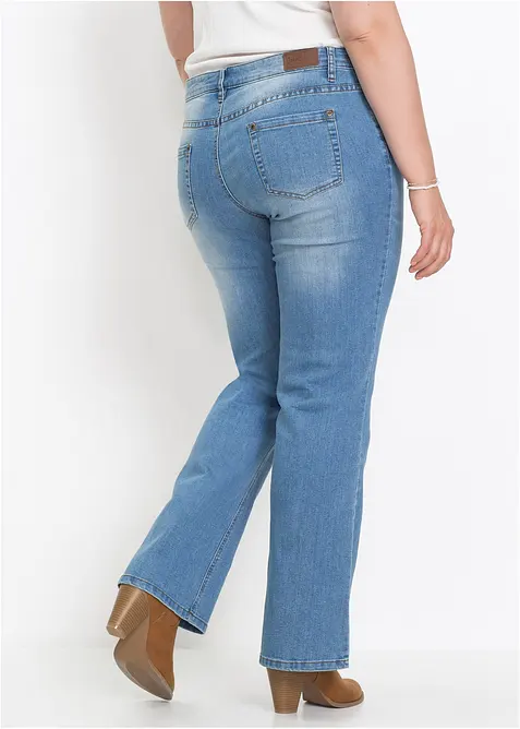 Comfort Stretch Jeans Mid Waist, Bootcut, bonprix