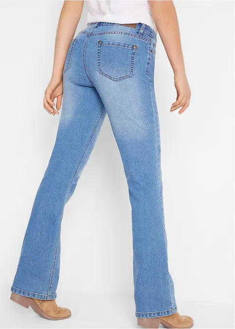 Comfort Stretch Jeans Mid Waist, Bootcut, bonprix