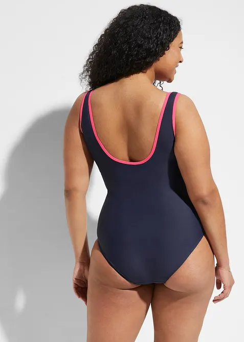 Baddräkt med dragkedja och lätt formande effekt, bonprix