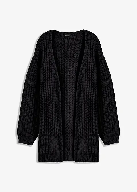 Grovstickad cardigan, bonprix